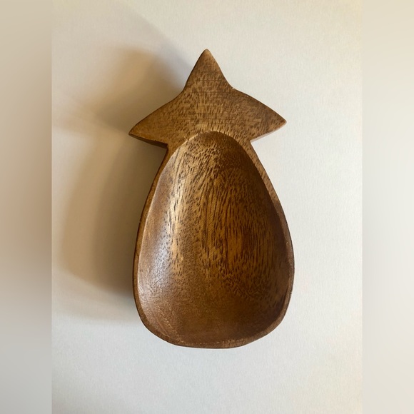 Vintage Hand-carved Pineapple Trinket Dish Catchall - Picture 2 of 5